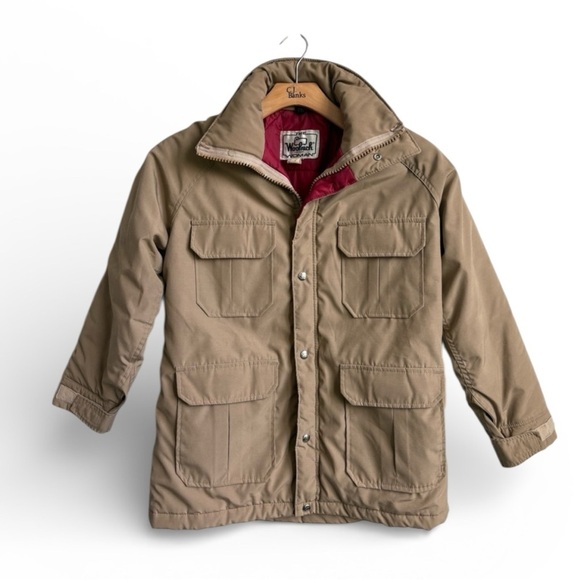 Woolrich Jackets & Blazers - Woolrich Woman Vintage Utility Jacket M Beige Tan Made in USA